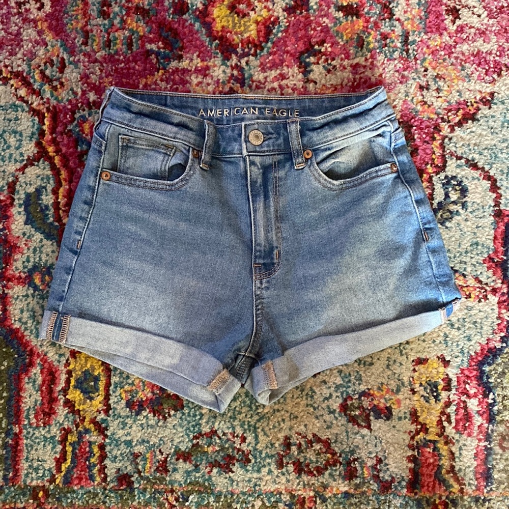 American Eagle High Rise Jean Shorts